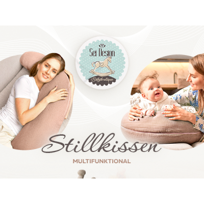 Mehr als nur ein Kissen ! - XXL Stillkissen Bio Baumwolle: Dein Komfort-Held | Sei Design
