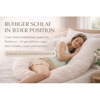 Seitenschläferkissen für entspannte Nächte - Seitenschläferkissen Body Pillow – bequem liegen und entspannt schlafen