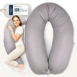 Nursing Pillow 190x30 Stars Gray