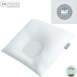 Baby Head Shaping Pillow for Preventing Flat Head Syndrome 6-18 Monate weiß