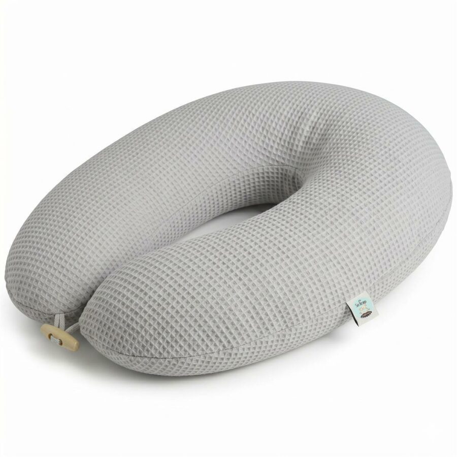 sei Design Nursing Pillow XXL – Waffle Knit Cotton, Fi