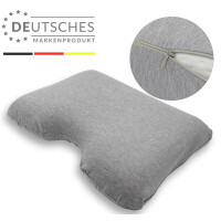 Sei Design Originalbezug für orthopädisches Nackenstützkissen VISCO AIR Anti Snore Hellgrau