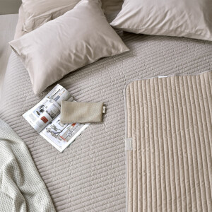 Wende-Tagesdecke Living Trend 240x220 Taupe hell