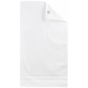 Doppelpack Handtücher 70x140 | Luxus Frottee AQUA FIBRO | 100% Baumwolle Weiß