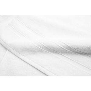 Doppelpack Handtücher 70x140 | Luxus Frottee AQUA FIBRO | 100% Baumwolle Weiß