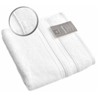 Handtuch Set 100% Baumwolle | 4 Stück 50x100 + 2 Stück 70x140 | Luxus Frottee AQUA FIBRO Weiß
