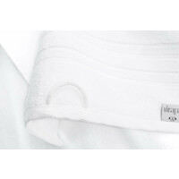Handtuch Set 100% Baumwolle | 4 Stück 50x100 + 2 Stück 70x140 | Luxus Frottee AQUA FIBRO Weiß