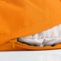 Halbmond Yogakissen | Meditationskissen mit Buchweizenschalen-Füllung Orange