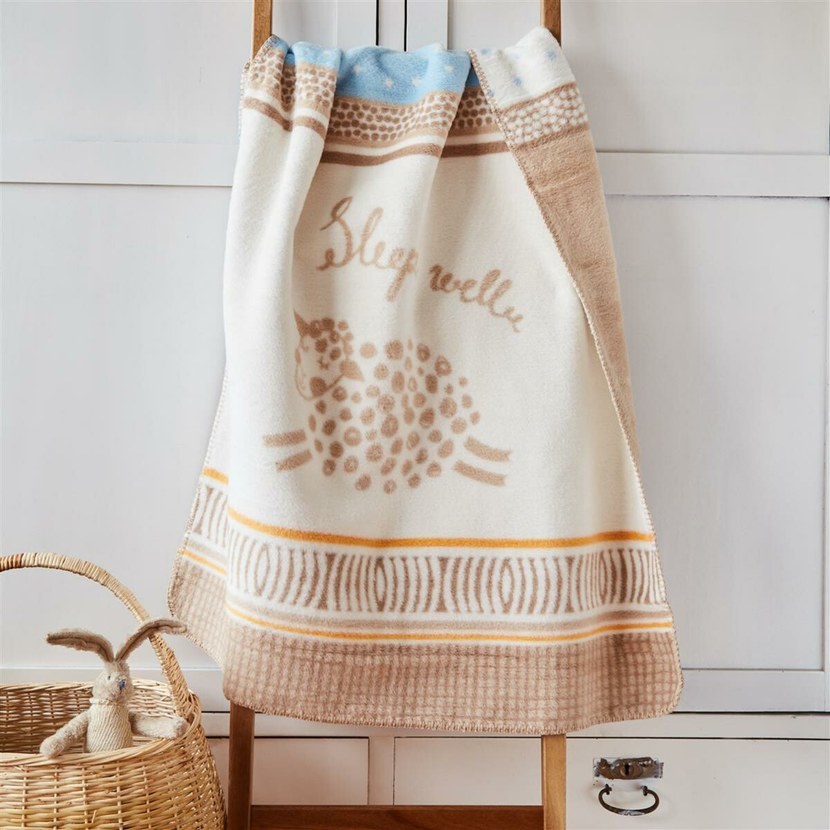 Baby Blanket Cuddle Blanket 90x120 Cotton Blend, Cute Baby D