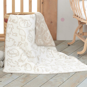 Baby Blanket Cuddle Blanket 90x120 Cotton Blend, Cute...