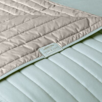 Wende-Tagesdecke Living Trend mint/Taupe