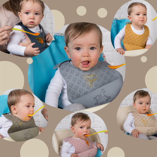 Silikonlätzchen Und Babynapf Silikon Lila 3x Babynahrung Mit Löffel