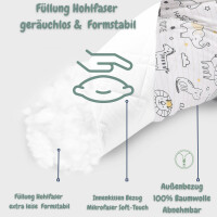 Stillkissen 170x30 Sei Design Igel Silver