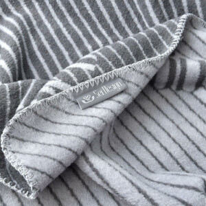 Kuscheldecke Kassandra 150x200 | 58% Baumwolle 450 gr /m² Melange Silver/Grey