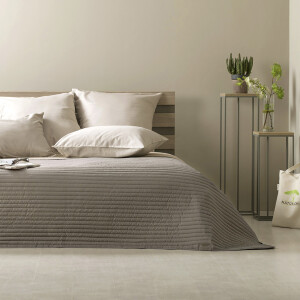 Luxus Tagesdecke Living Trend 240x220 Taupe