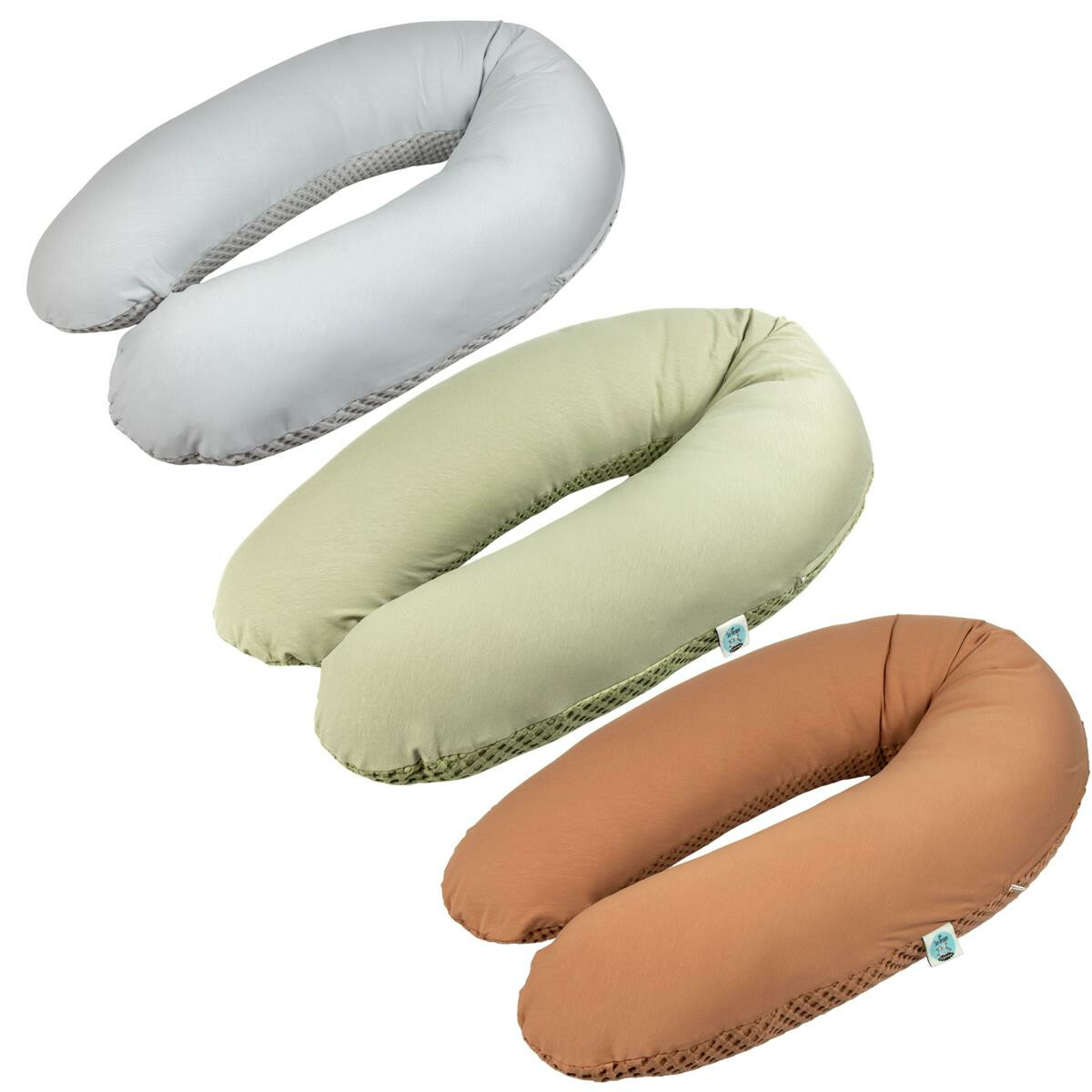 XXL Nursing Pillow 190x30, Cover made of Jersey + Waffle...