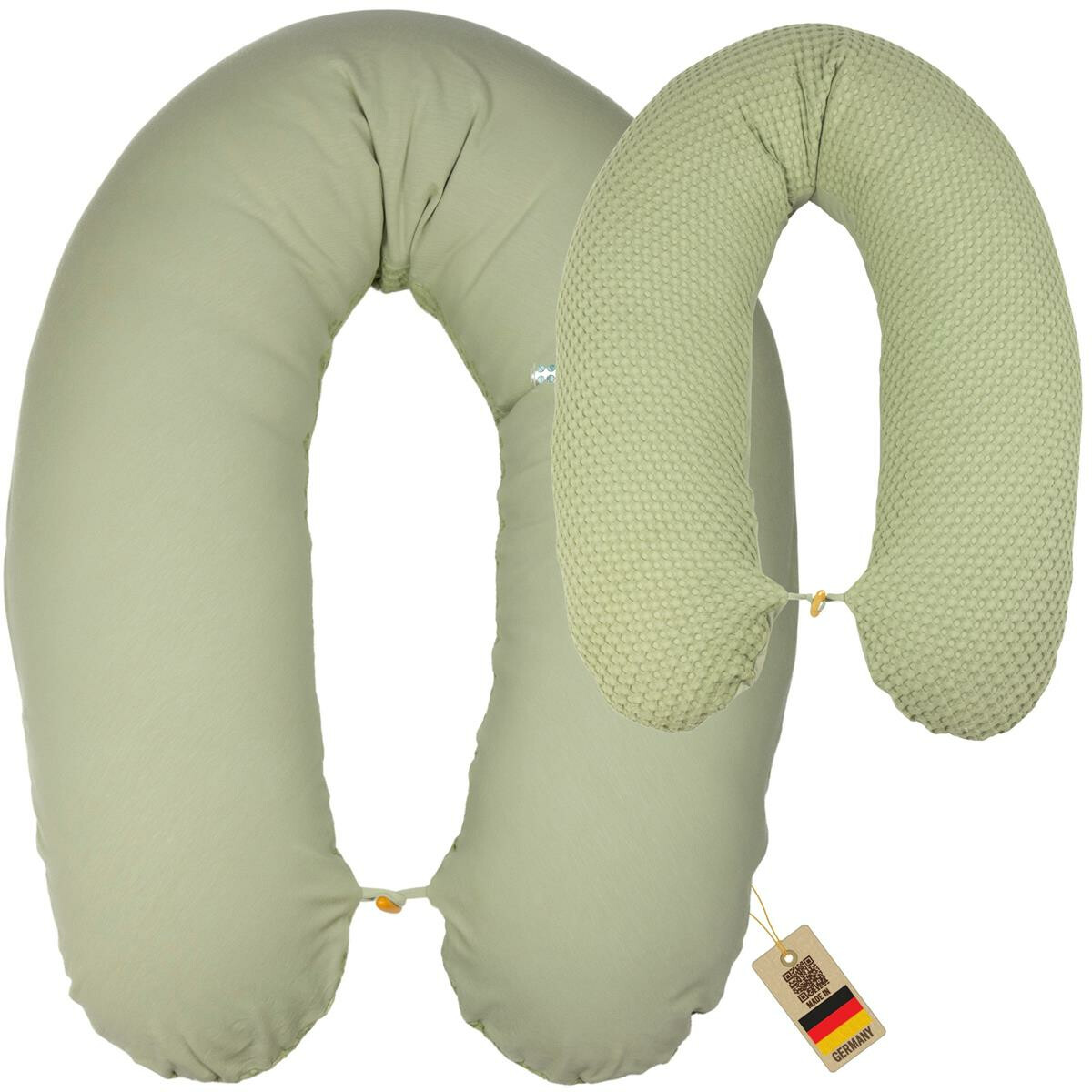 XXL Nursing Pillow 190x30, Cover made of Jersey + Waffle...