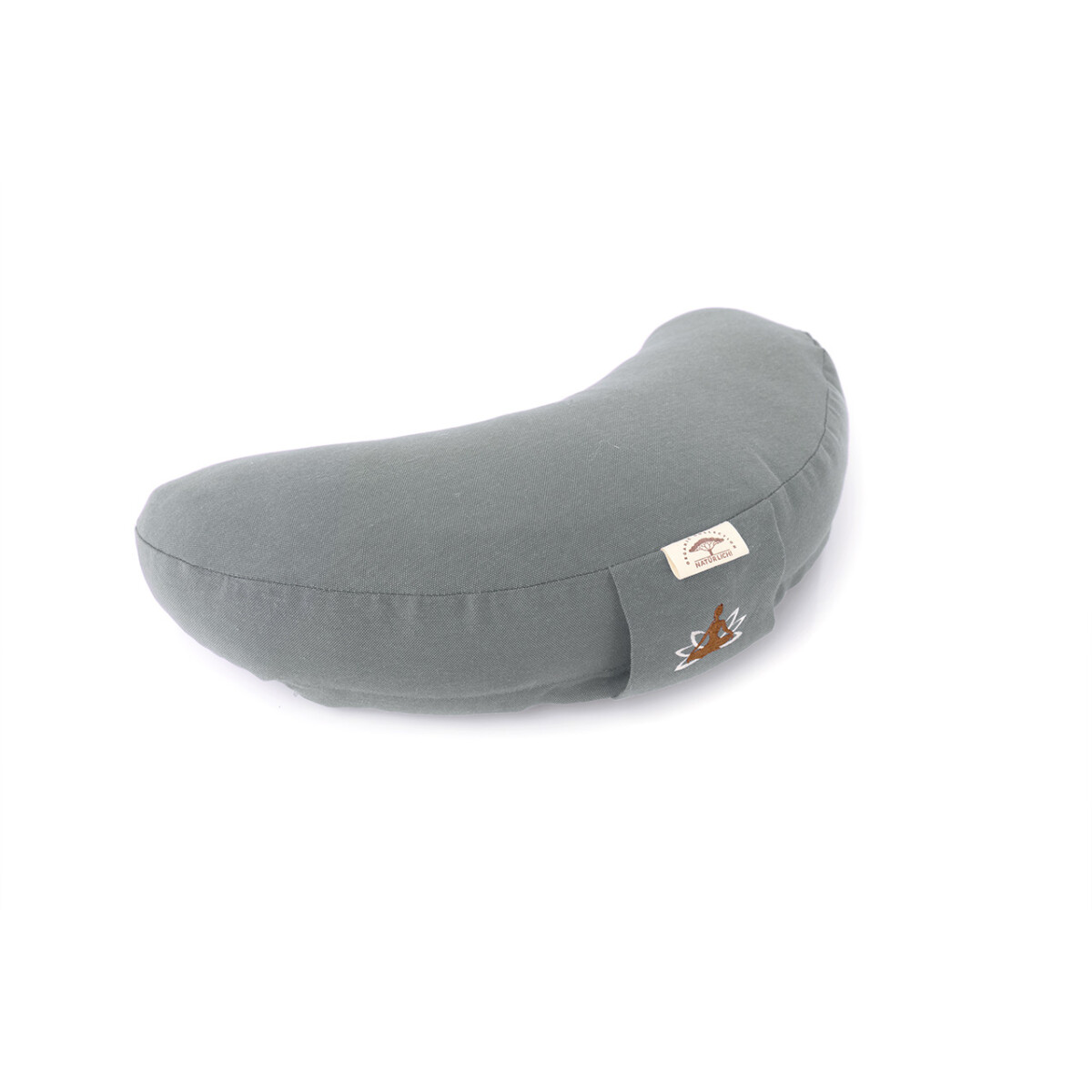 Crescent-Shaped Yoga Cushion | Meditation Cushion with Buckw