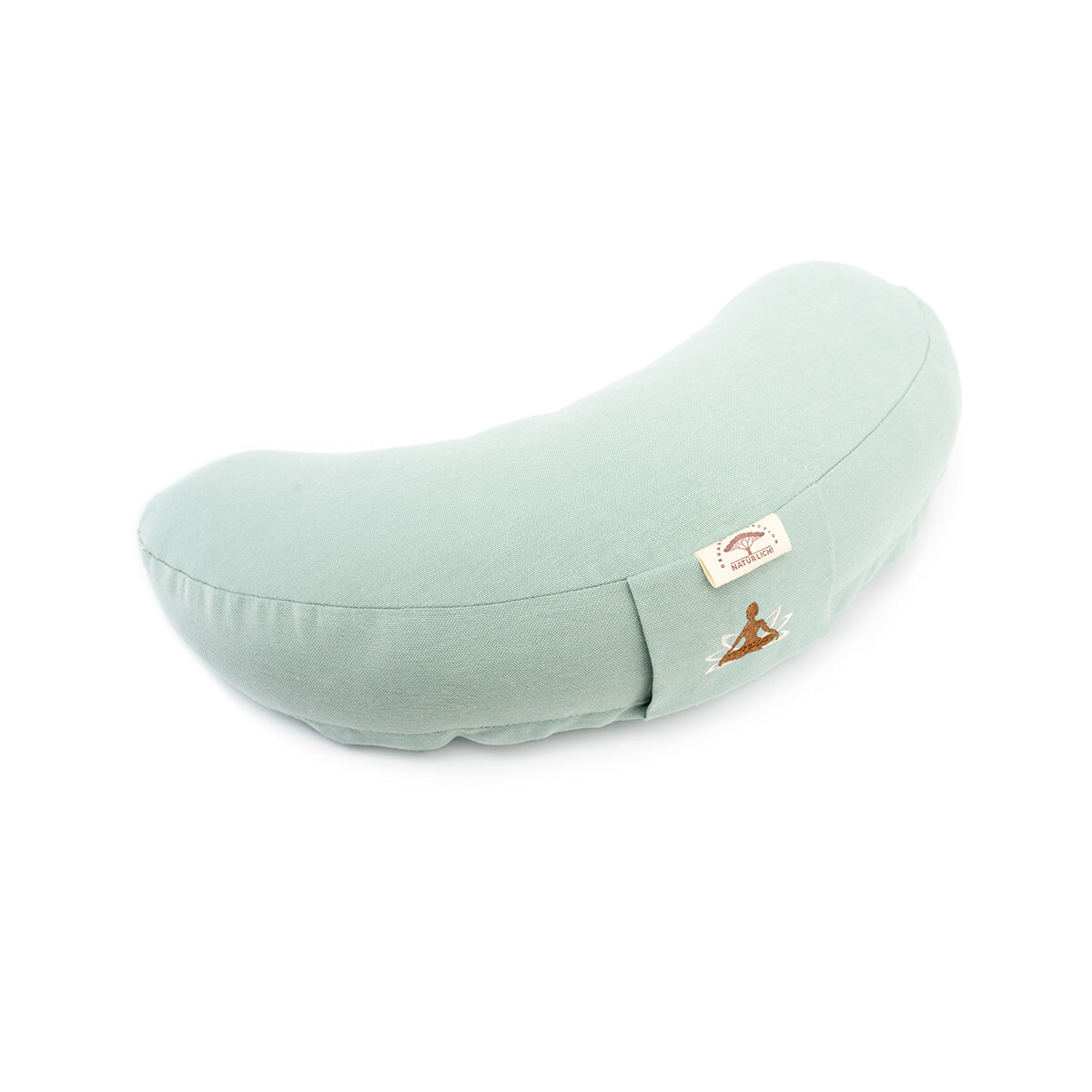 Crescent-Shaped Yoga Cushion | Meditation Cushion with...