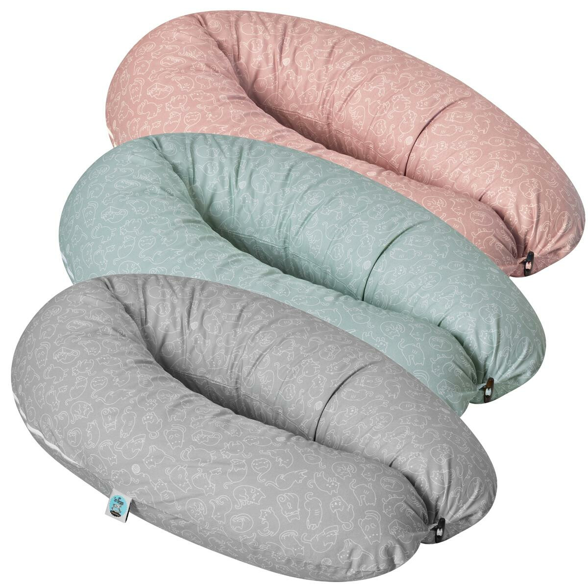 Stillkissen XXL 190x30 – 100% Baumwolle  Bezug -...