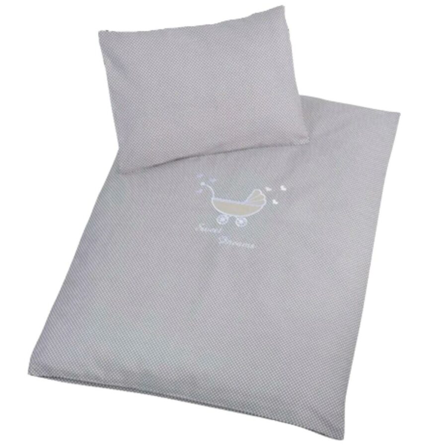 2 Piece Bedding Set Gray