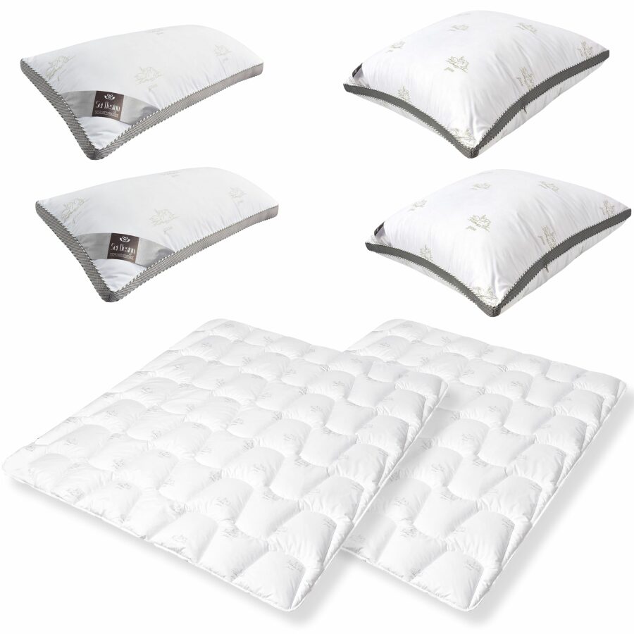 SWAN 3D-SET X-Large 2x Bettdecke 135x200 Winter -+ Kopfkisse