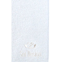 Cotton Bath Towel 2 Piece Set 70x140 500 gsm White