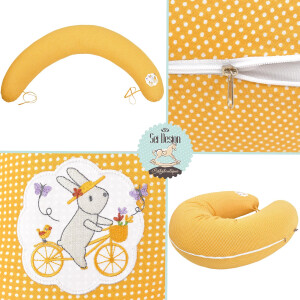 Nursing Pillow Cover Fox Dots 170x30