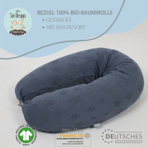 Nursing Pillow 190x30 Stars Beige