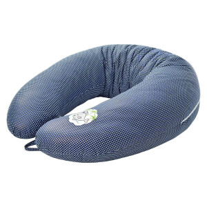 Stillkissen 170x30 Jeansblau-Babywahl Pünktchen...