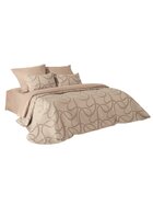 Luxus Tagesdecke Bett&uuml;berwurf  Empress Latte 260x240cm inkl. 2x Kissenbez&uuml;ge 50x70