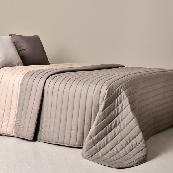 Rose Smoke Sei Design ® Luxus Tagesdecke Living Trend Wendedecke gesteppt