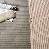 Luxus Tagesdecke Living Trend 240x260 Taupe