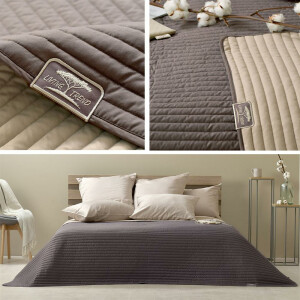 Luxus Bedspread Living Trend 240x260 Chocolate