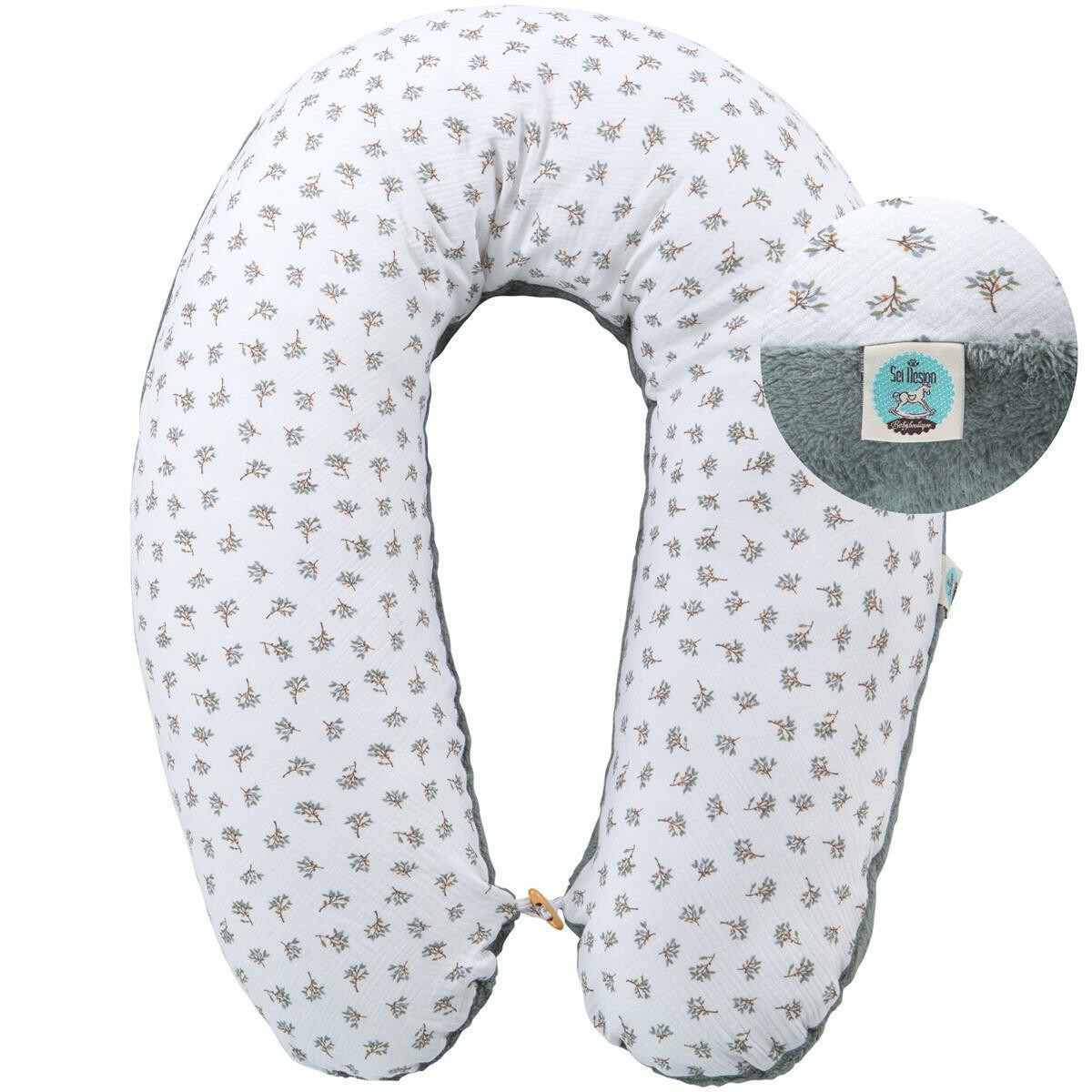 Nursing Pillow 190x30 Crown Gray