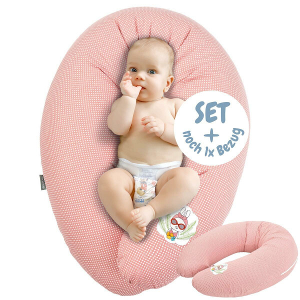 Nursing Pillow 170x30 Pastel with one additional Slipcover