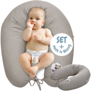 Nursing Pillow 170x30 EPS Micro Beads Gray with one...