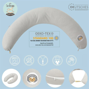 Nursing Pillow 170x30 Gray