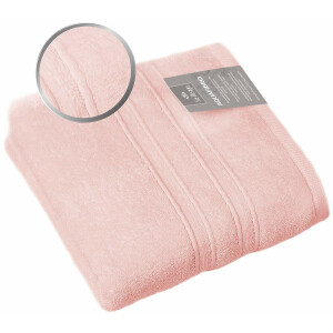 Cotton Bath Towel AQUA FIBRO 5 Piece Set 50x100 550 gsm Pastel-Pink