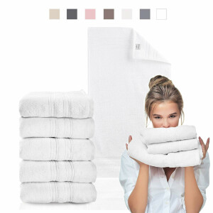 Cotton Bath Towel AQUA FIBRO 5 Piece Set 50x100 550 gsm...