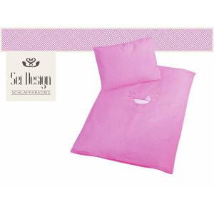 2 Piece Bedding Set - Duvet Cover and Pillowcase, Pink