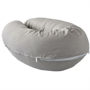Nursing Pillow Cover Taupe Raccoon Dots 190x30