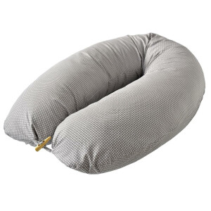 Nursing Pillow 190x30 EPS Micro Beads Gray-White Dots