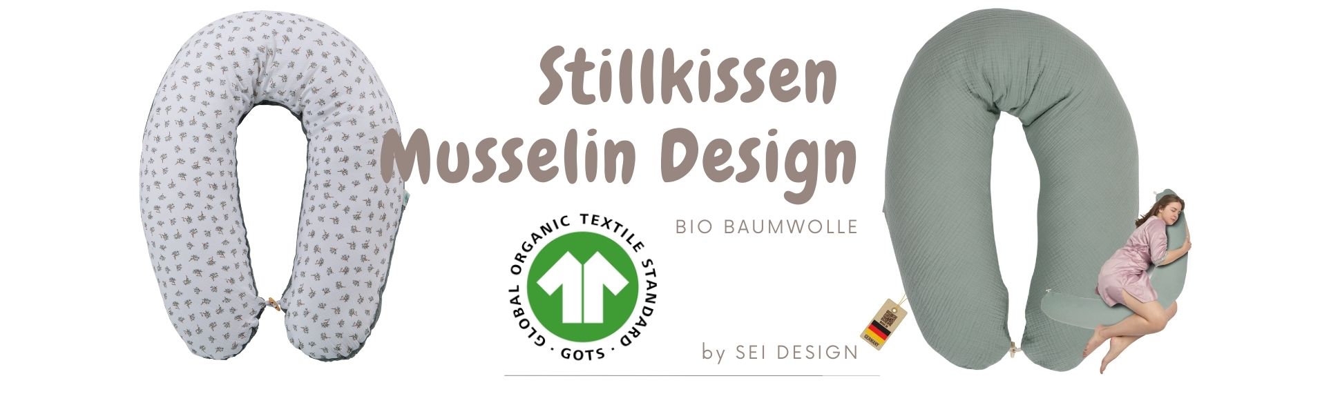 Musselin Bio Stillkissen