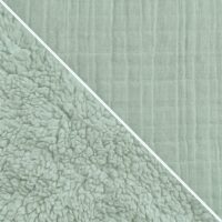 Stillkissen 190x35 cm – Mikroperlen-Füllung, Bezug Musselin + Teddyplüsch